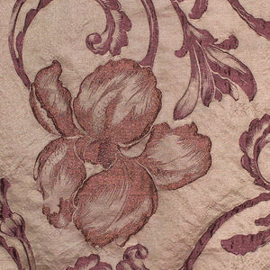 tessuto da tappezzeria / a fiori / in poliestere / in lino