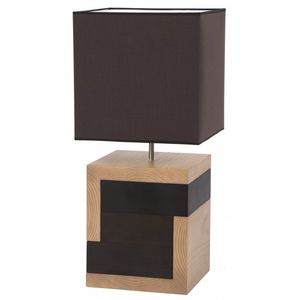 lampada da tavolo / moderna / in tessuto / in legno