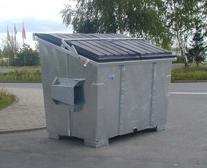 portarifiuti in acciaio