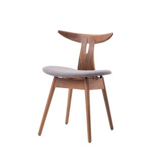 sedia design scandinavo / imbottita / in legno massiccio