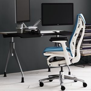 poltrona da ufficio moderna / in tessuto / con rotelle / con base a stella