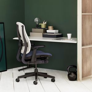 poltrona da ufficio moderna / in tessuto / con rotelle / con base a stella