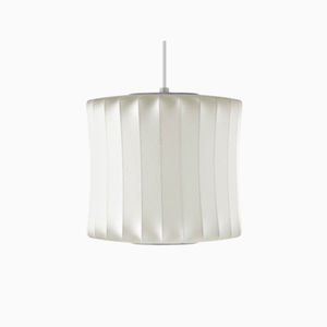 lampada a sospensione / moderna / in seta / in plastica