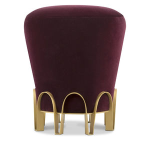sgabello moderno / in velluto / in ottone