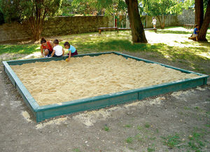 vasca di sabbia per parco giochi