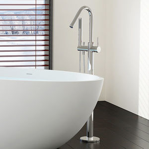 miscelatore per lavabo / per vasca / a pavimento / in ottone cromato