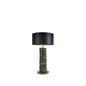 lampada da tavolo / moderna / in ottone / in pelle