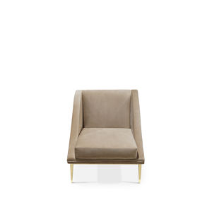 poltrona classica / in tessuto / blu / beige