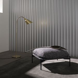 lampada da terra / moderna / in acciaio / in ottone