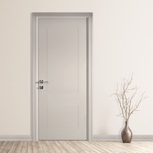 porta da interno / battente / in legno / vetrata