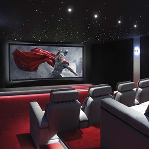 sala di home cinema privata