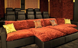 poltrona per cinema in tessuto