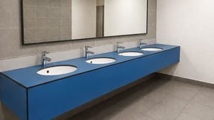 piano lavabo in HPL