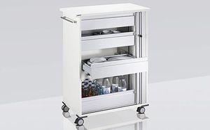 carrello portavivande di servizio / da ufficio / contract / in metallo