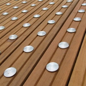 borchia tattile in acciaio inox