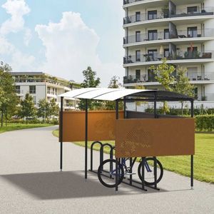 pensilina per biciclette per spazi pubblici