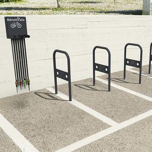 stazione di riparazione biciclette in acciaio galvanizzato