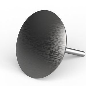 borchia tattile in acciaio inox