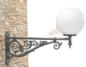 applique classica / da esterno / in acciaio / a incandescenza
