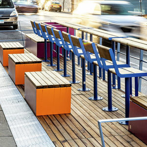 parklet in acciaio 1