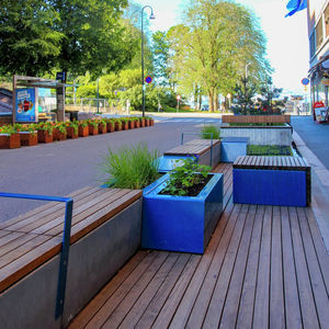 parklet in acciaio 1