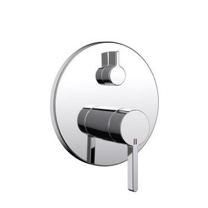 miscelatore per vasca / da parete / in metallo cromato / da bagno