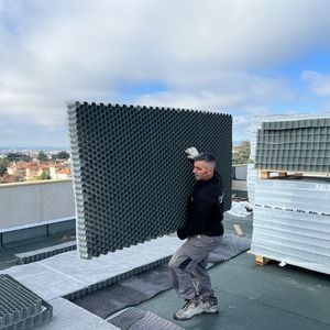 modulo di gestione delle acque piovane per tetto