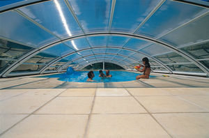 copertura per piscina a mezza altezza