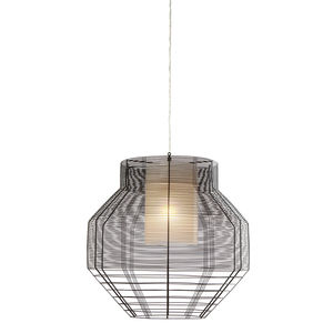 lampada a sospensione / moderna / in metallo / fluorescente compatta