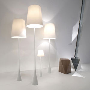 lampada da terra / moderna / in cotone / in rame