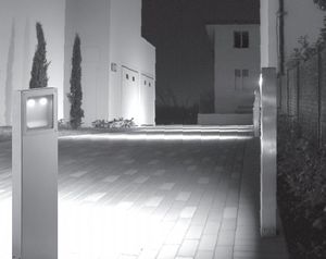 lampioncino da giardino / moderno / in acciaio inossidabile / LED