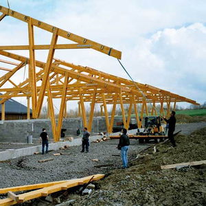 portale in legno lamellare