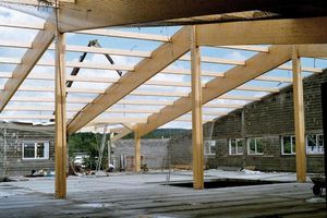 portale in legno lamellare