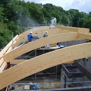 trave in legno lamellare