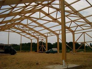 portale in legno lamellare