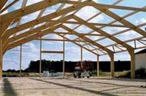 portale in legno lamellare