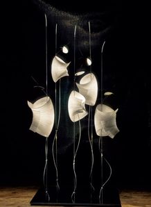 lampada da terra / design originale / in metallo / in silicone