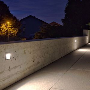 luce da incasso a muro / LED / quadrata / rettangolare