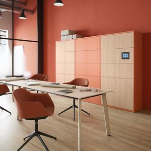 contenitore a scomparti in acciaio