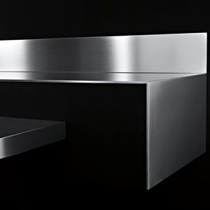 piano di lavoro in acciaio inox