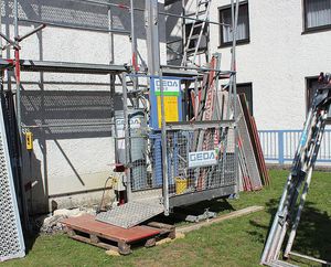 montacarichi per cantiere / per edificio