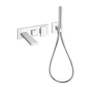 miscelatore doppio comando da doccia / da parete / in metallo cromato / da bagno
