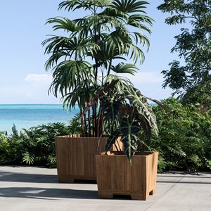 fioriera in teak