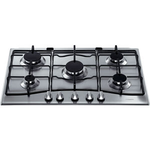 piano cottura a gas / con grill / wok / in acciaio inox