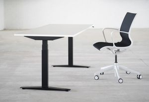 scrivania per open space / impiallacciata in legno / in MDF / in betulla