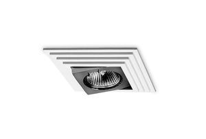 faretto da incasso a soffitto / da interno / alogeno / quadrato