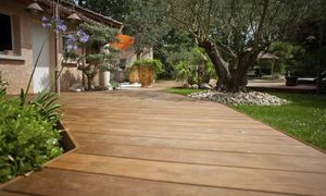 listelli per esterni in legno / a click