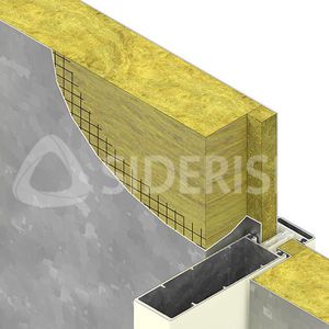 isolante termo-acustico / per facciate / per facciata continua / in pannello rigido
