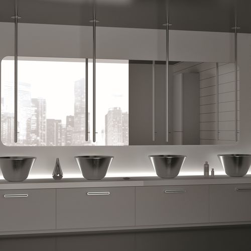 Miscelatore per lavabo - S20703 - DANIEL RUBINETTERIE - da parete / in ottone cromato / da bagno