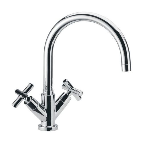 Miscelatore doppio comando da appoggio - J7100  - DANIEL RUBINETTERIE - in ottone cromato / da bagno / 1 foro